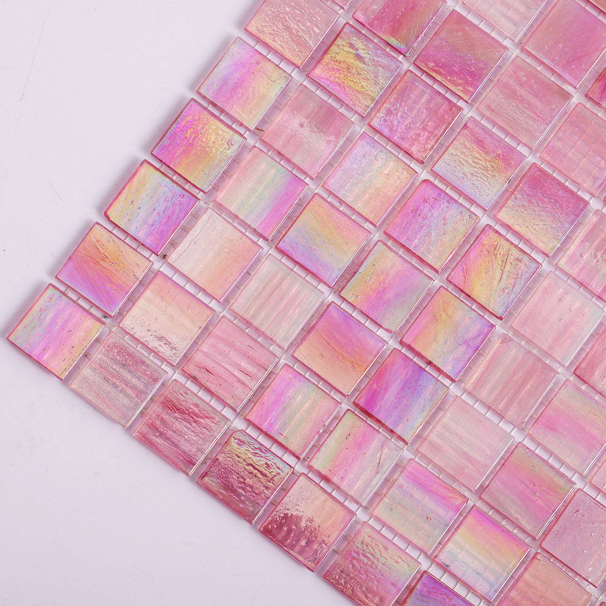 Nacreous pink mosaic tiles for bathroom,wall and floor