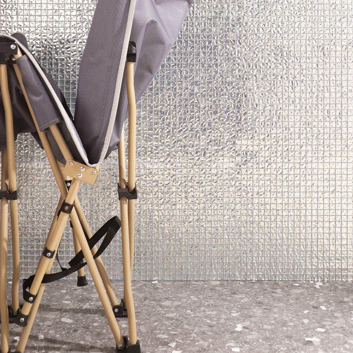 Modern Silver Square Mosaic Tiles - Ideal for Kitchen and Wall Decor