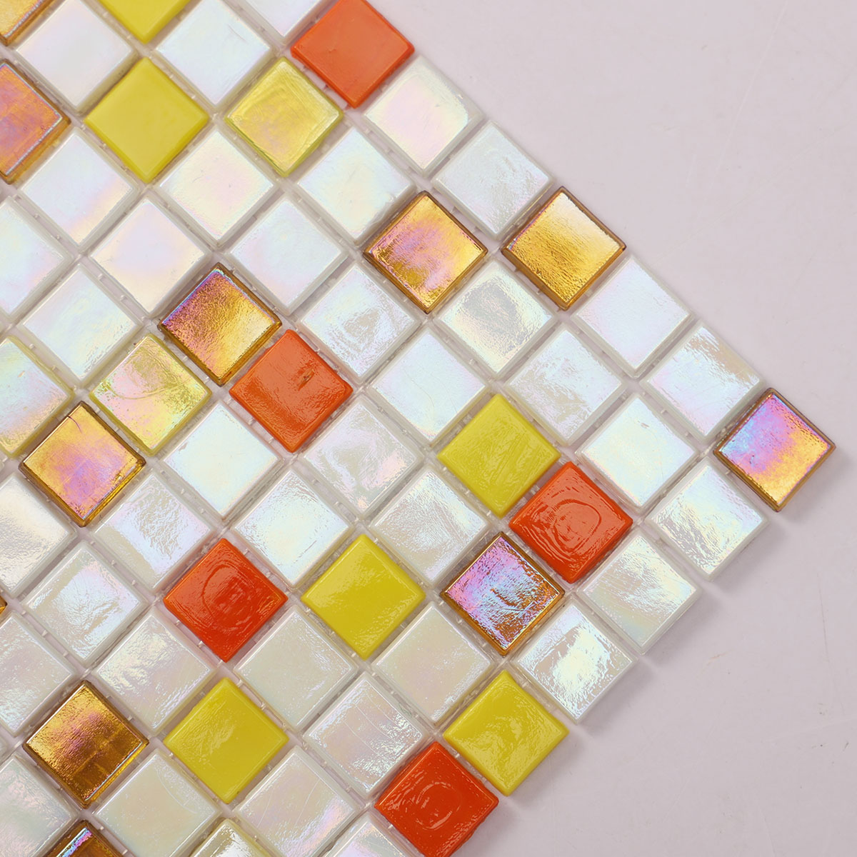 Colorful Square Glass Mosaic Pool Tiles
