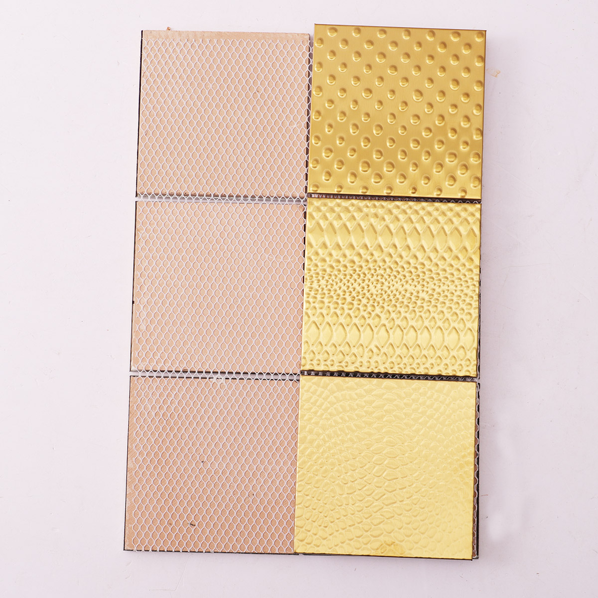 3D Wavy Gold Metal Mosaic Wall Tiles-SAICINA TILES