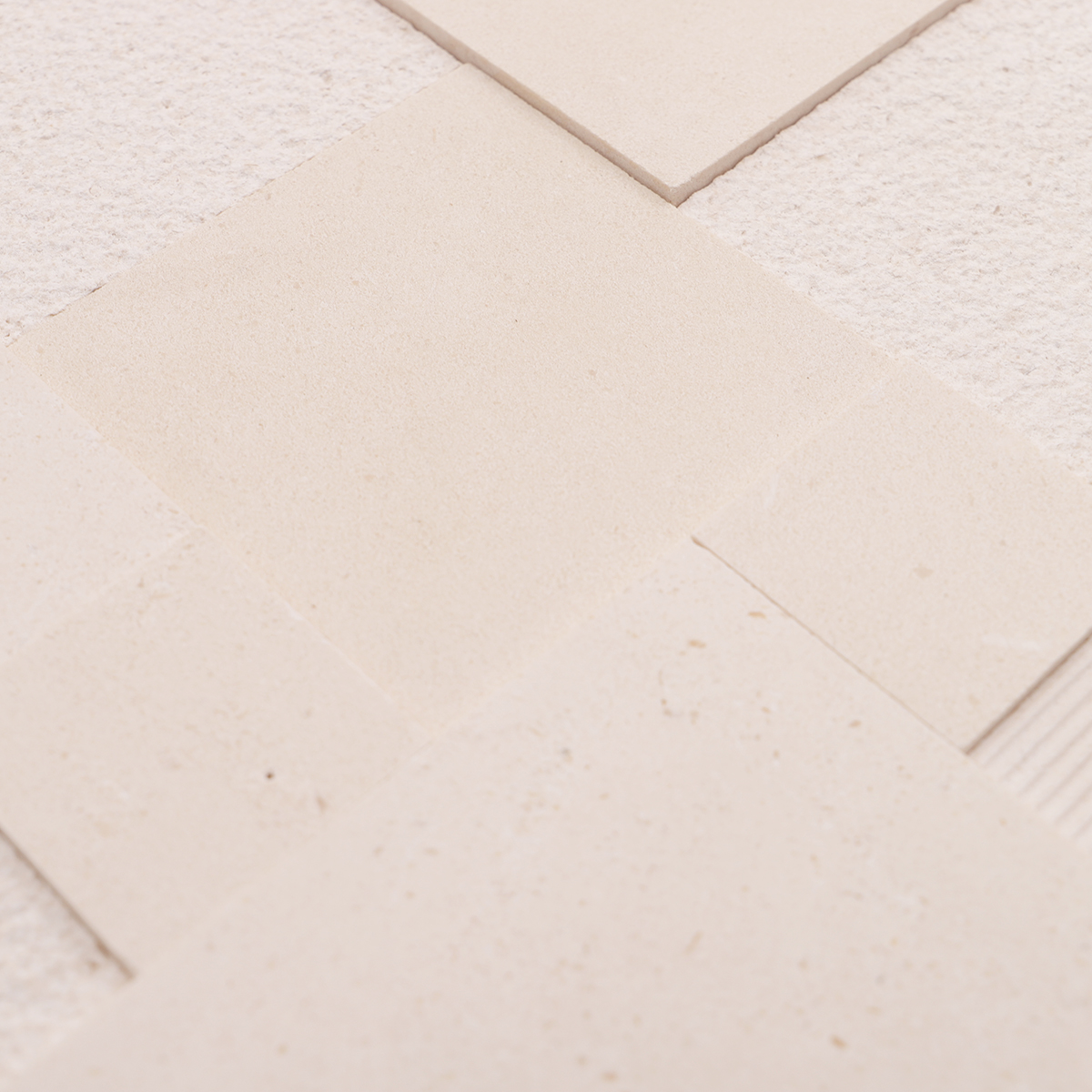 Detailed view highlighting the depth and texture of the 3D marble mosaic tiles
