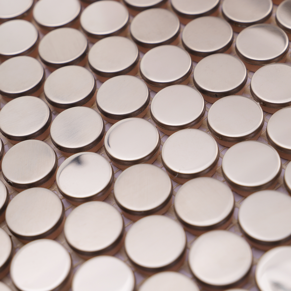 Detailed view highlighting the reflective and textured contrast of stainless steel.