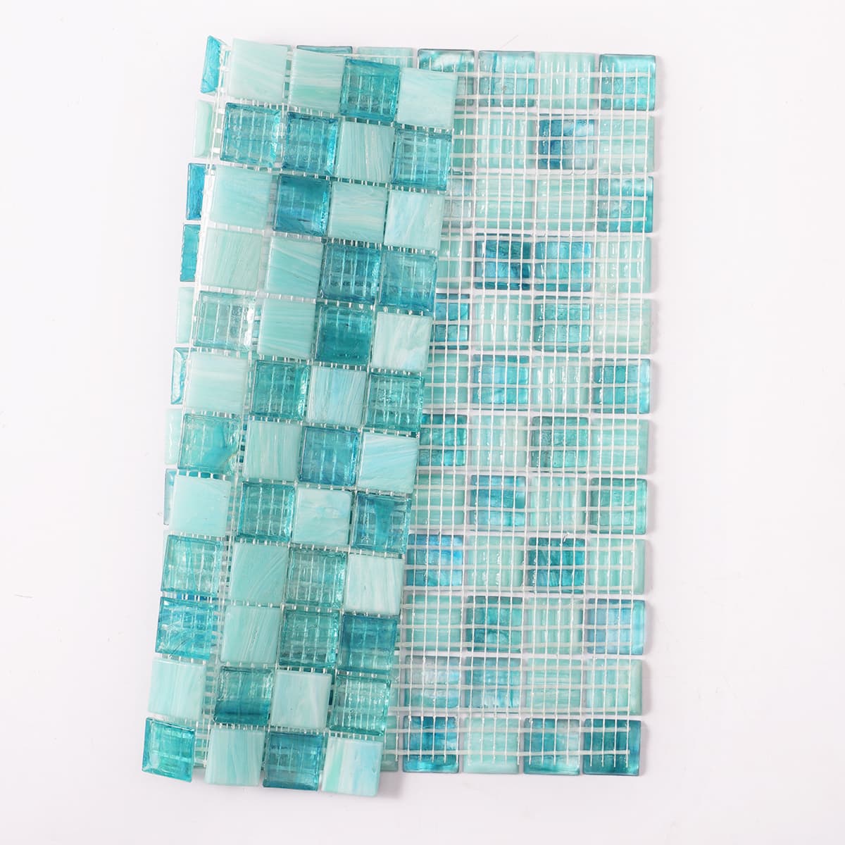 Translucence Bright Green  Glass Mosaic Pool Tile