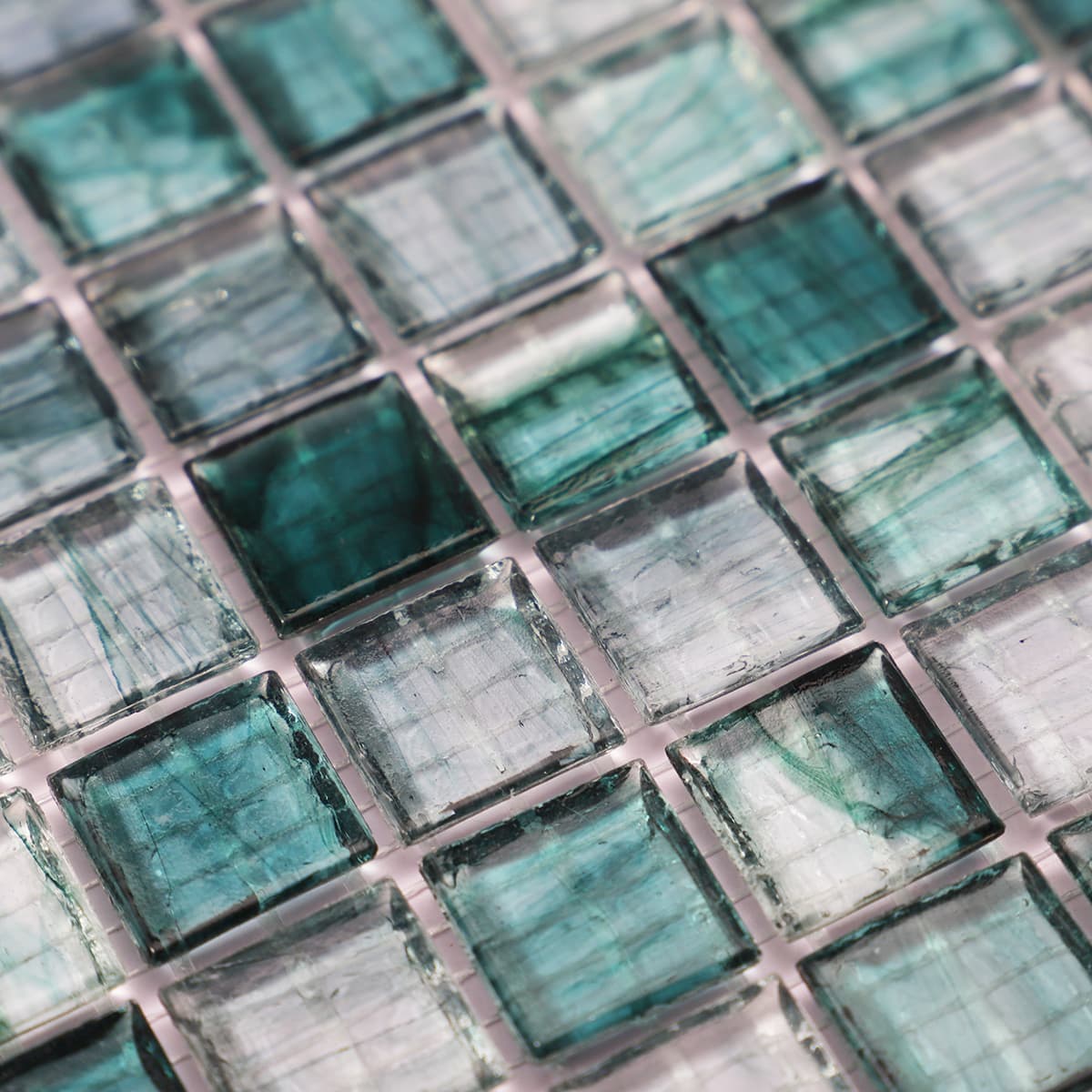 Amber Mineral Green Glass Mosaic Tile For Floor and Pool 