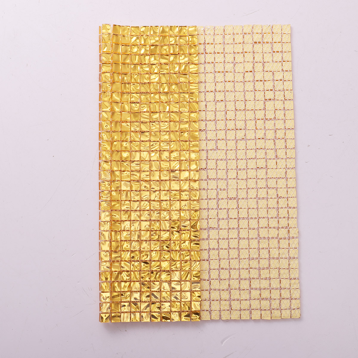 Glossy Gold  Glass Mosaic Tiles 10x10mm 