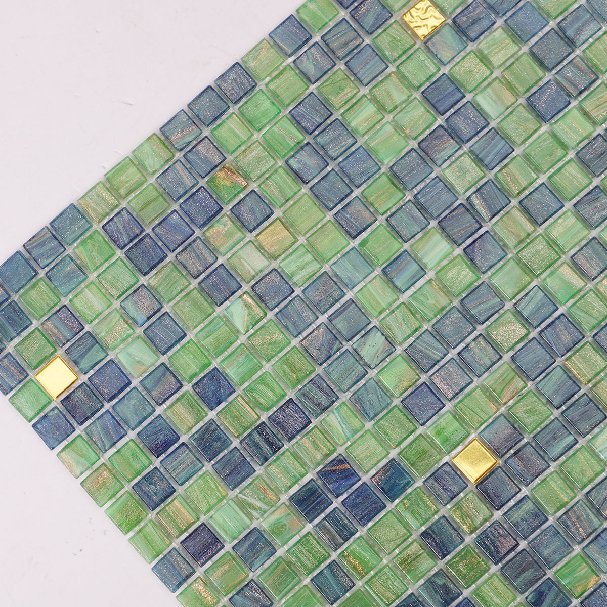 10X10mm Mini Square Glass Mosaic Tiles Sold by Sheet