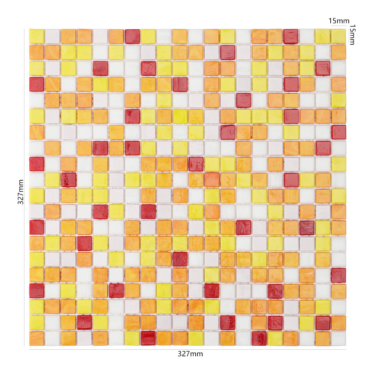 Multicolor Square Glass Mosaic Tiles