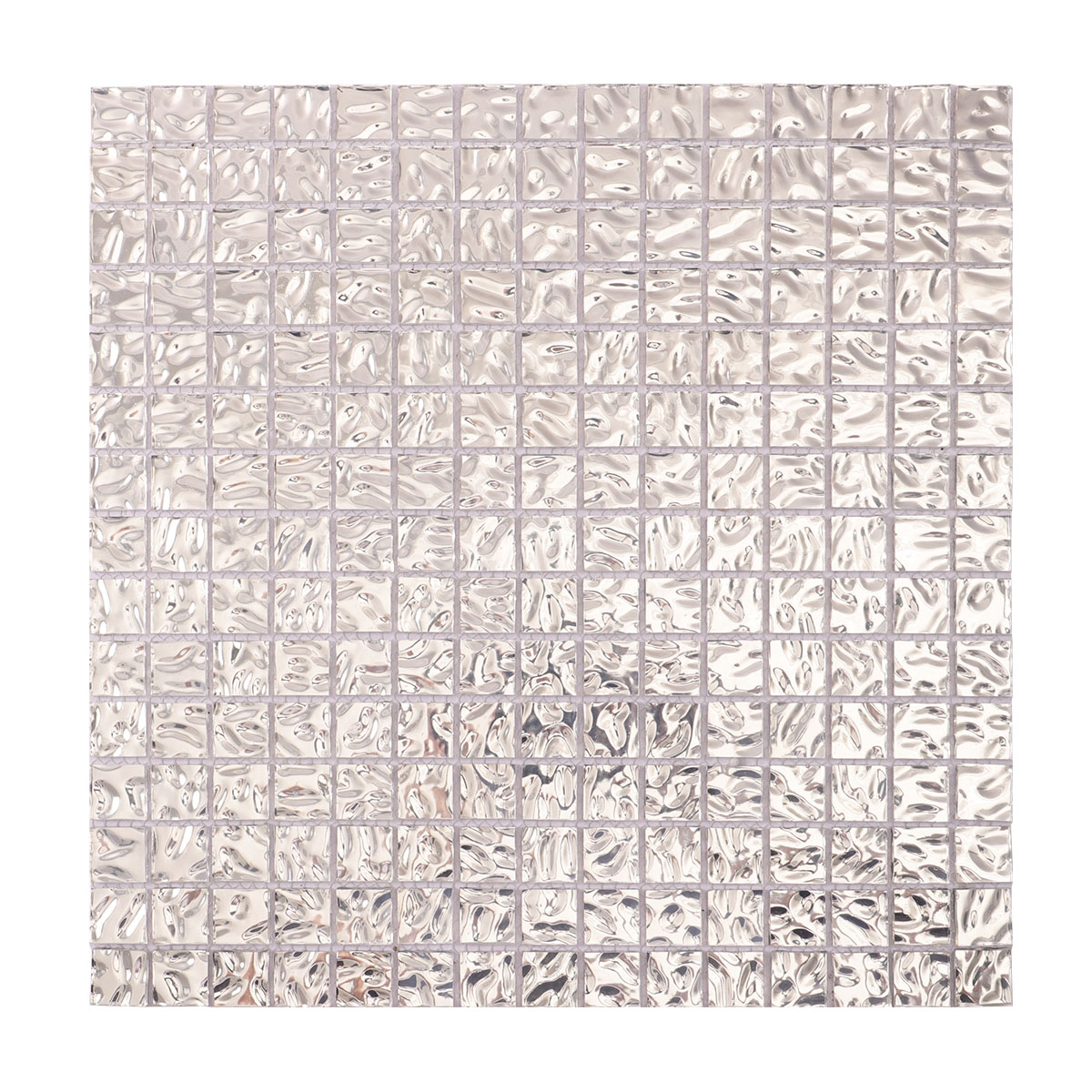 Square Silver Mirror Glass Mosaic  Backsplash Tile 20X20mm