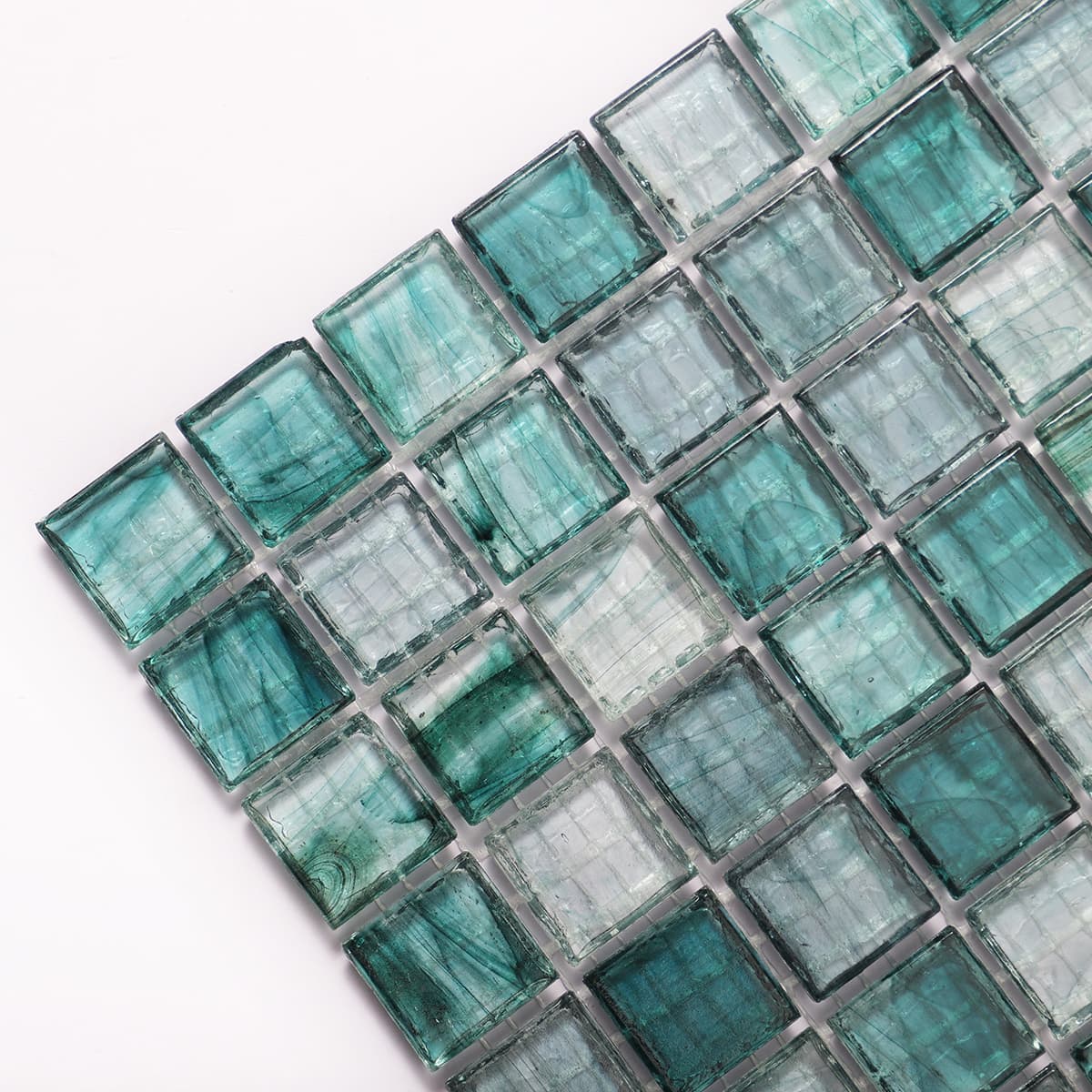 Amber Mineral Green Glass Mosaic Tile For Floor and Pool 