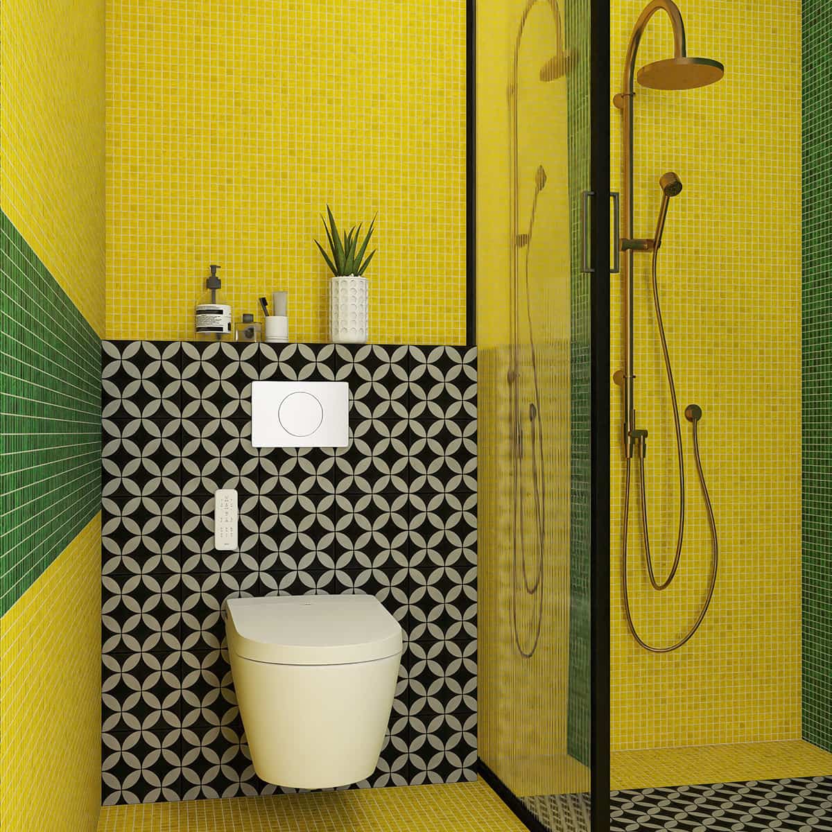 Before \u0026 After: 2 Paint Projects Transform This Apartment Bathroom (The Tile  Stays!), image size:1200x1200