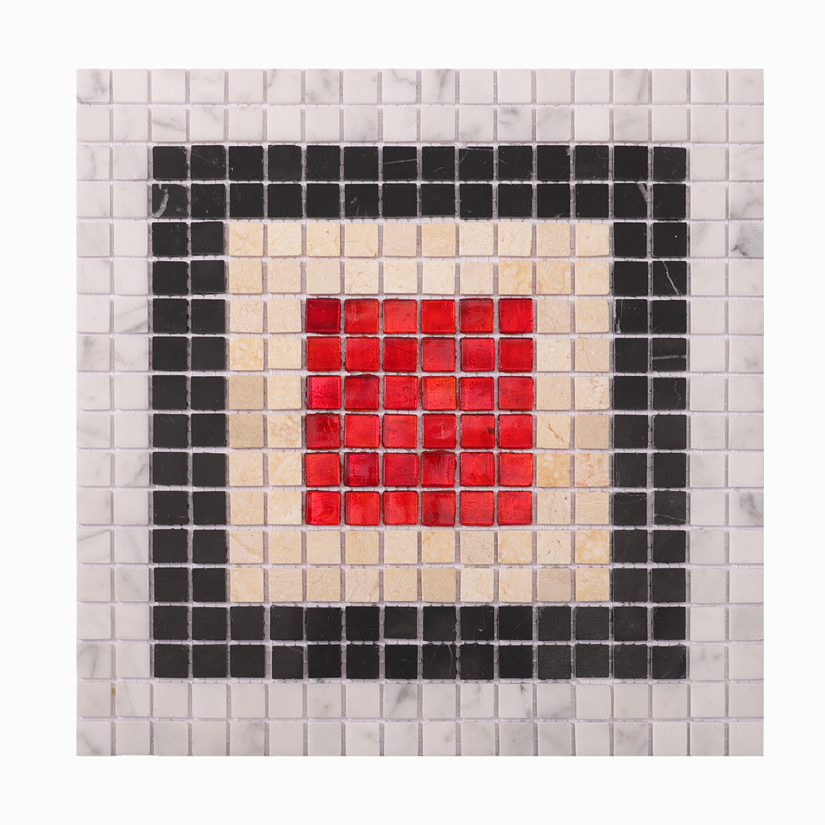 Stone and Glass Pixel Mosaic Wall and Floor Tiles-SAICINA TILES