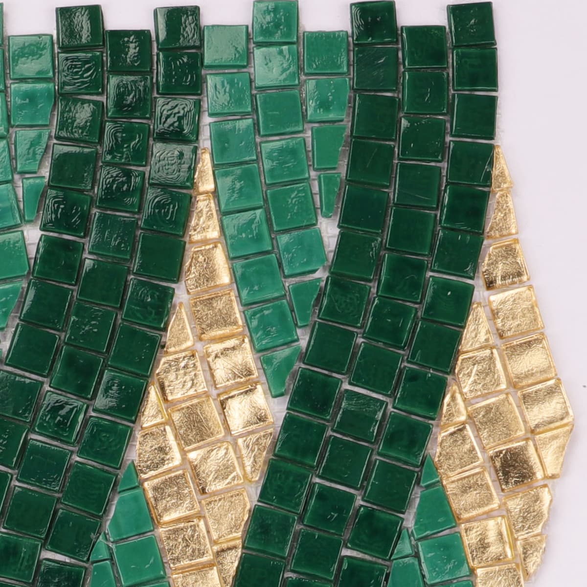 Green  Glass Mosaic Tile Designs and Murals