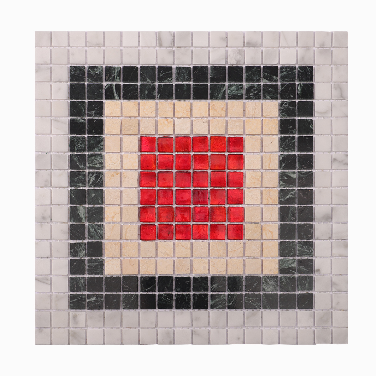 Stone mixed Glass Pixel Mosaic Wall and Floor Tiles-SAICINA TILES