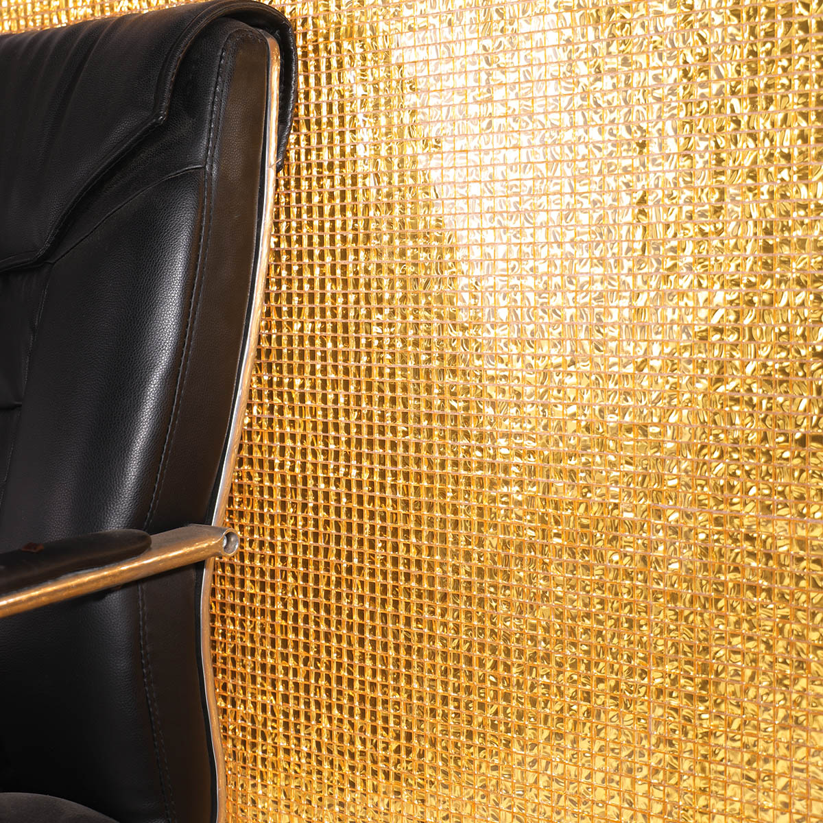 Glossy Gold  Glass Mosaic Tiles 10x10mm 