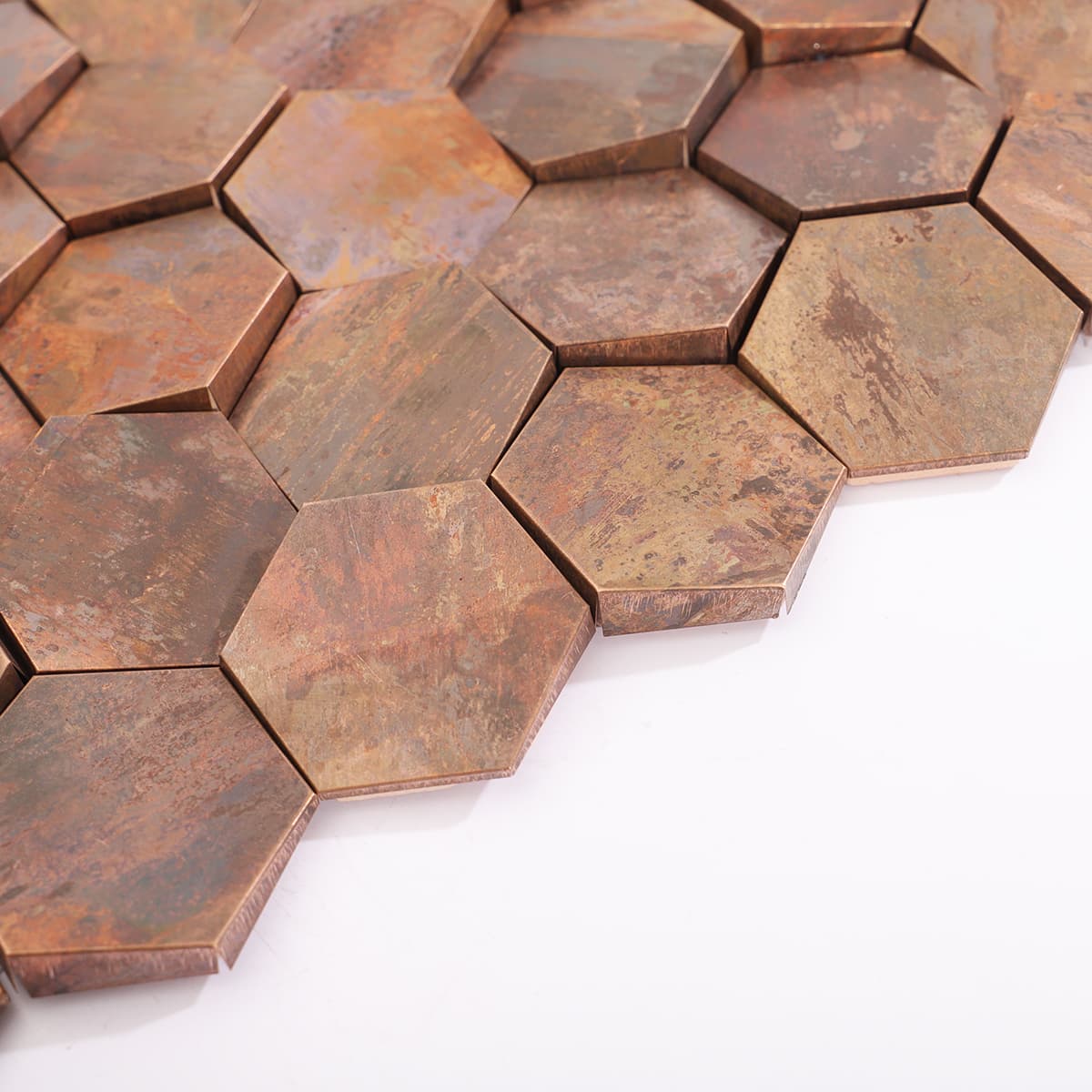 Side profile revealing the tile's raised 3D structure.