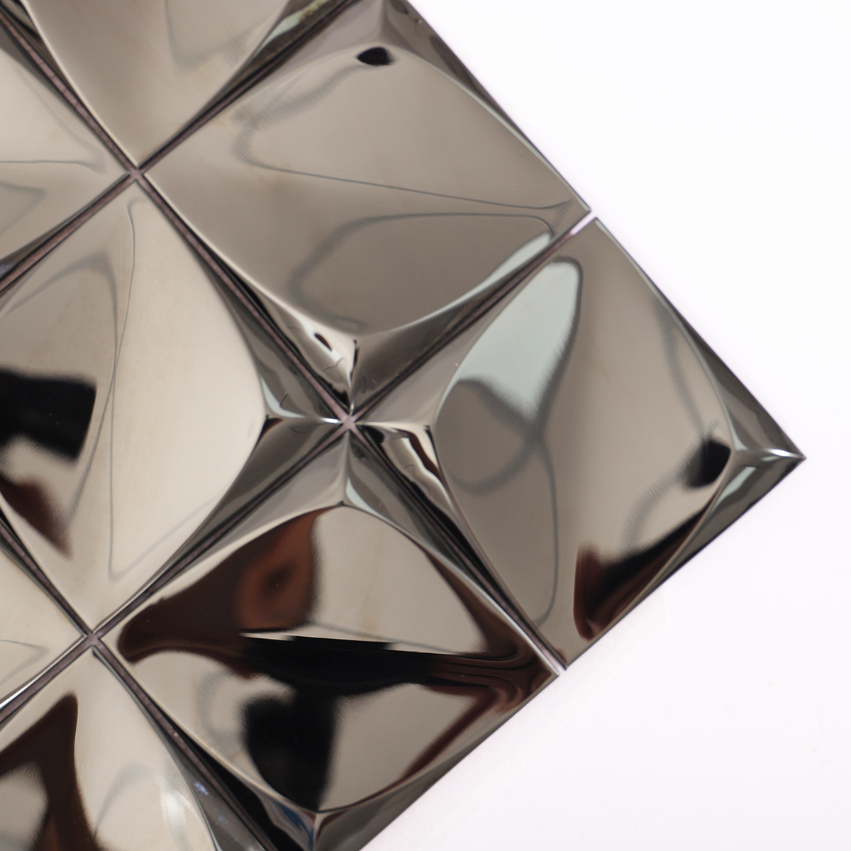 Detailed view emphasizing the raised 3D texture and deep black finish