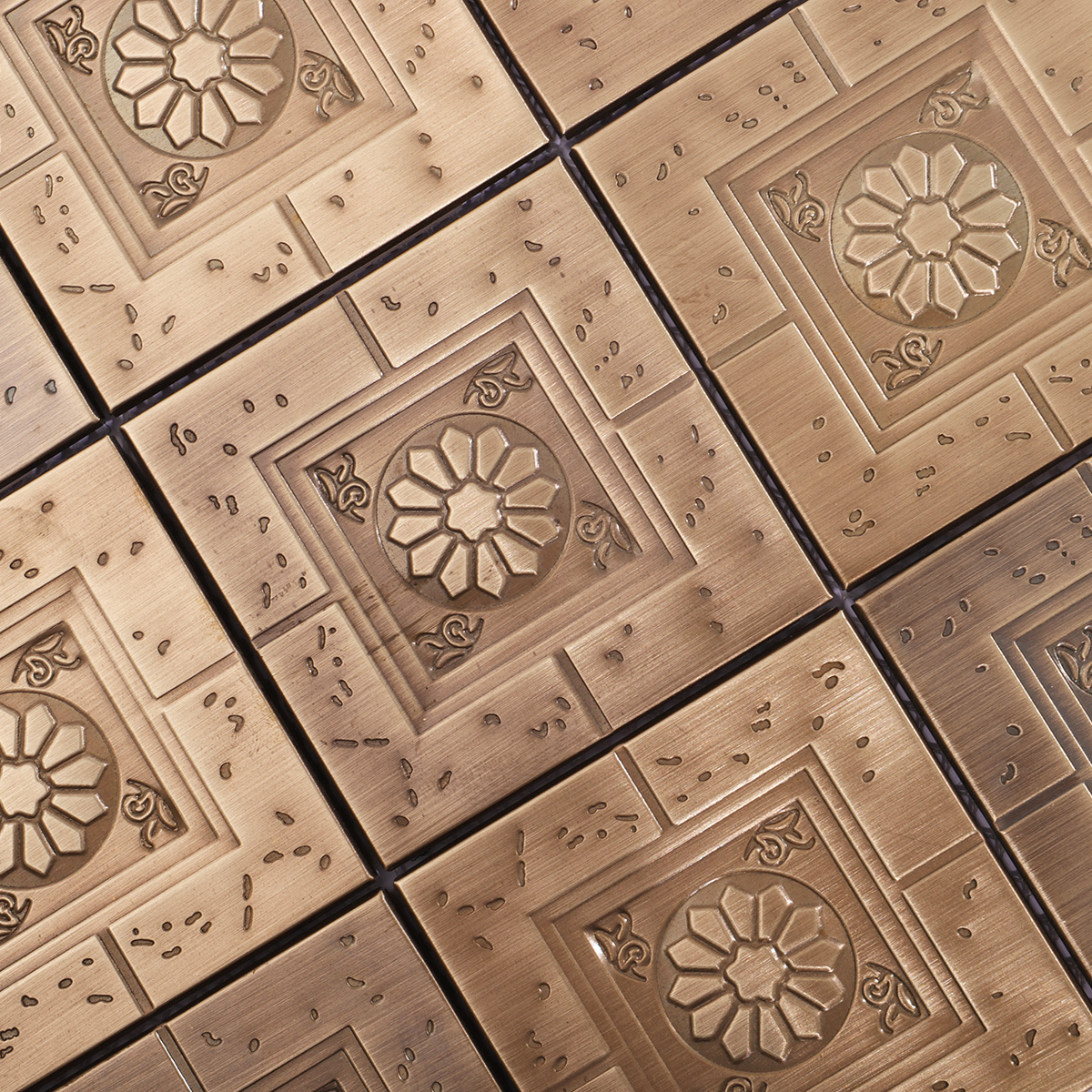 Detailed shot highlighting the embossed texture and handcrafted detailing