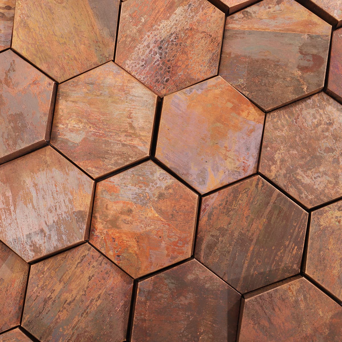 Detailed shot showing the patina details and vintage metal texture.