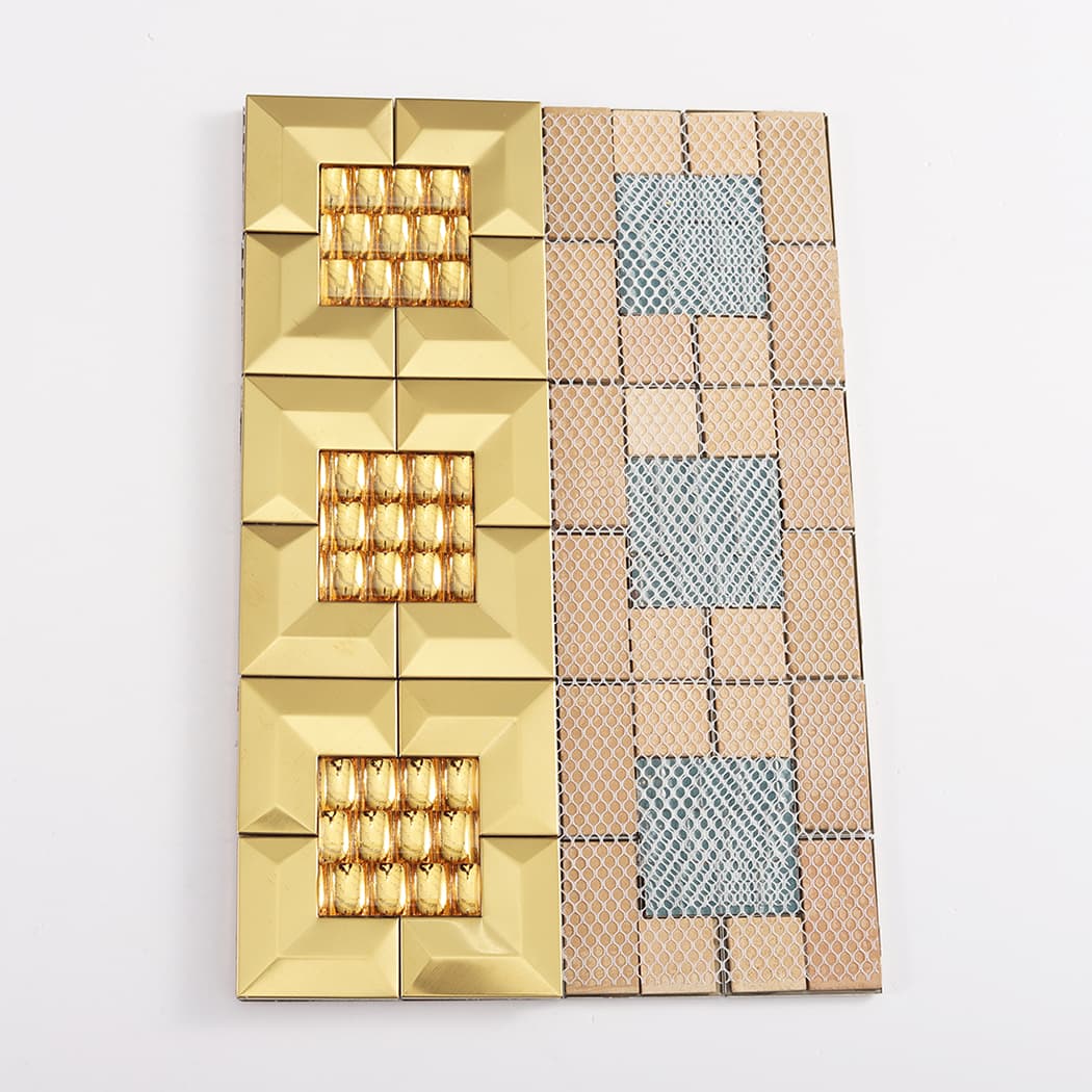 A comparison view showing the decorative front and the mesh backing 