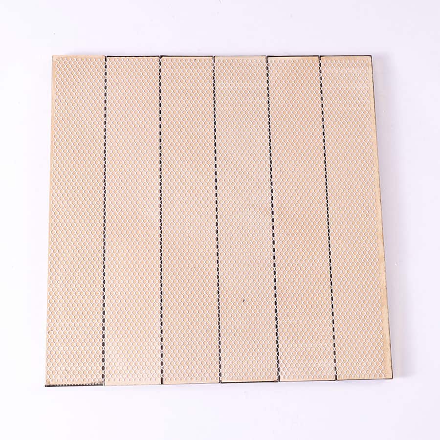 Back side showing beige mesh backing for easy installation.