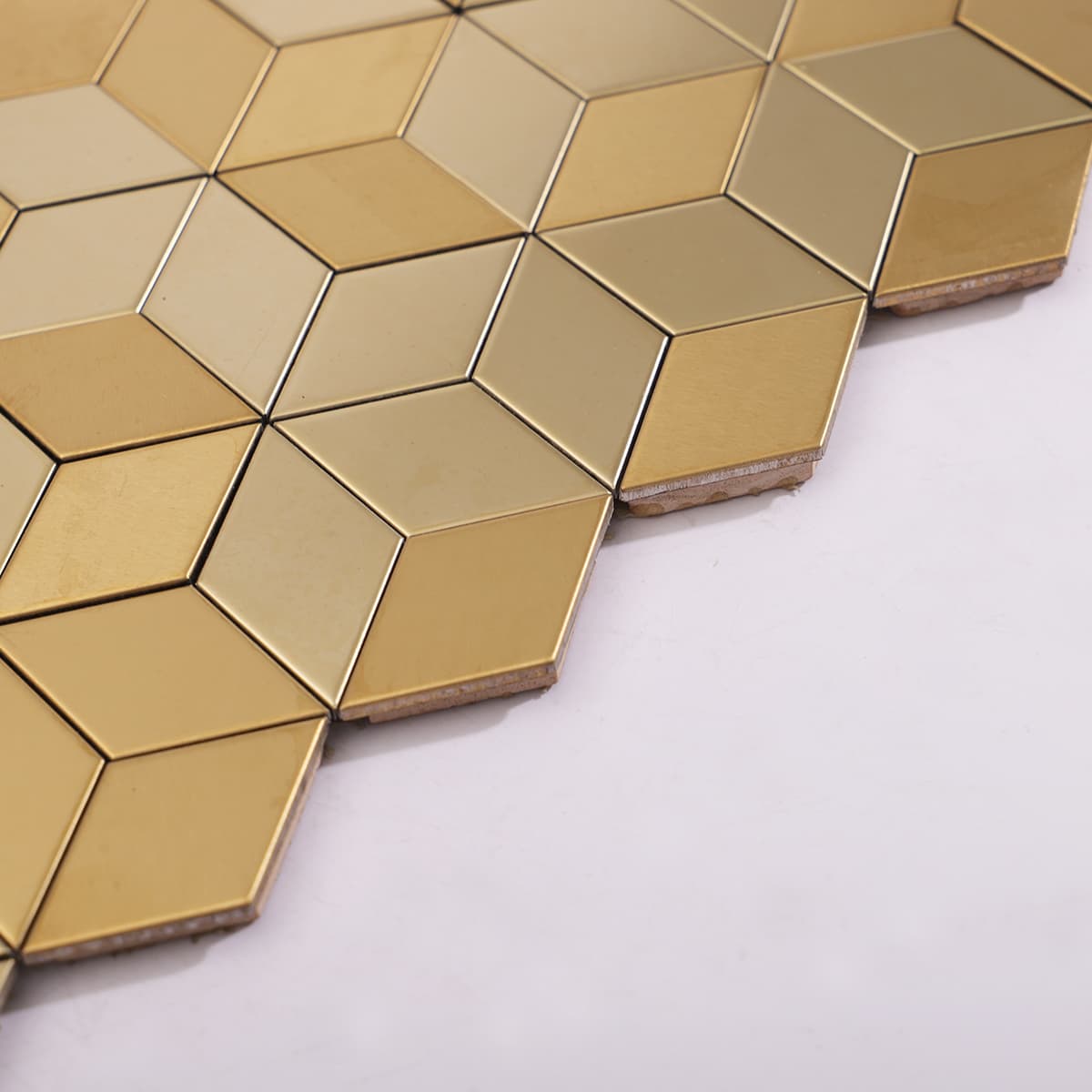 Side angle showcasing the depth and raised 3D effect of the tiles.