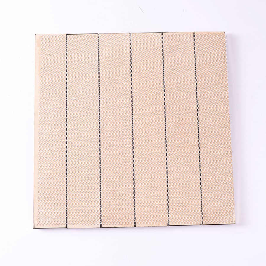 Back side showing beige mesh backing for easy installation