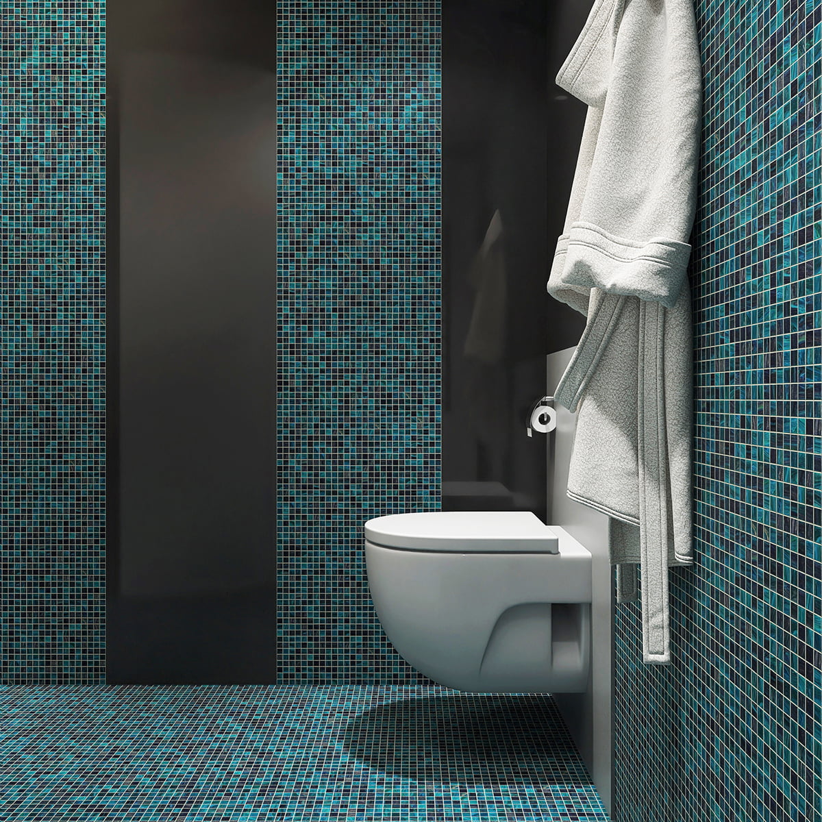 Turquoise Blue Glass Mosaic Tiles- Vibrant \u0026 Refreshing-SAICINA TILES, image size:1200x1200