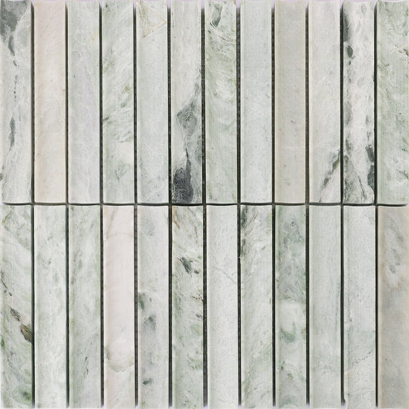 Concave Profile Fluted Marble Tiles