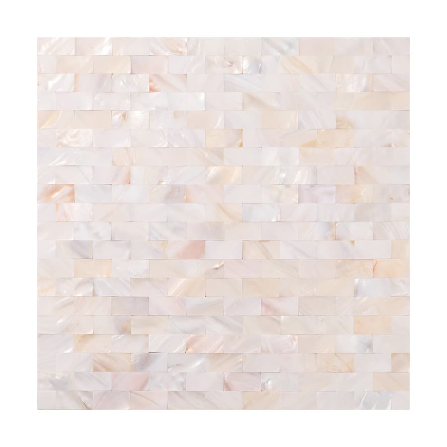  Full sheet of white mother of pearl subway mosaic tile