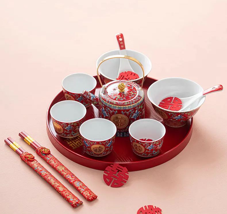 Wedding Teapot Set 敬茶壶 | Peranakan Style