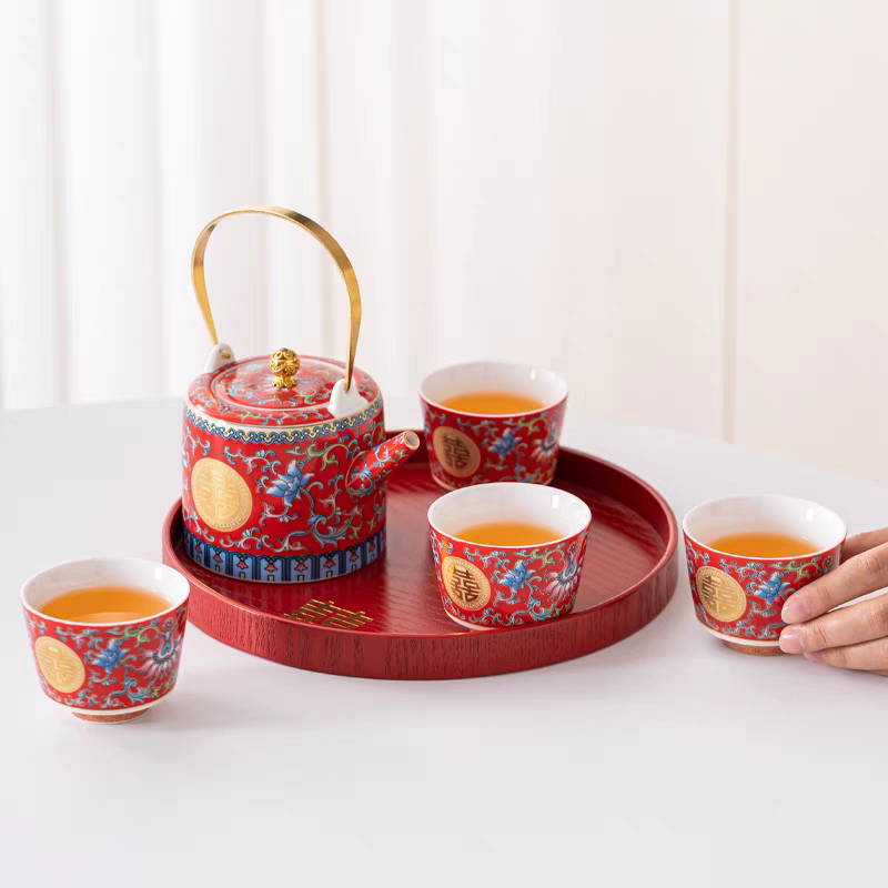 Wedding Teapot Set 敬茶壶 | Peranakan Style