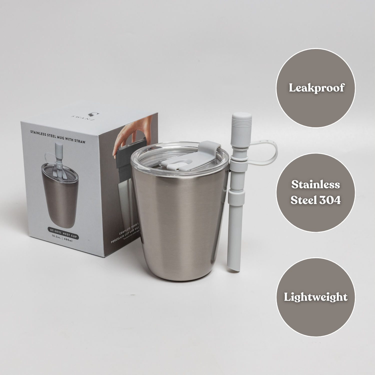 Stainless Steel Travel Cup 480ml
