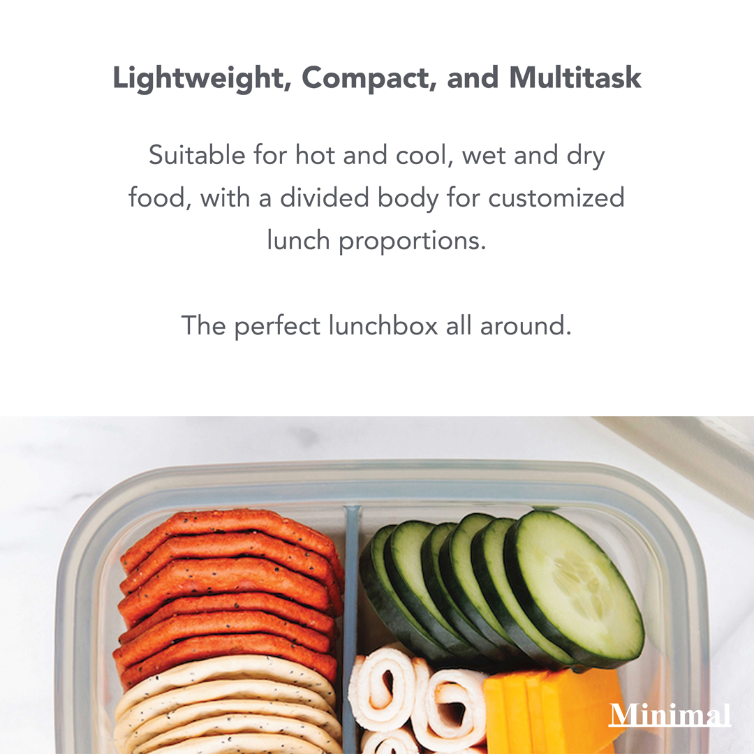 Minimal Silicone Bento Lunch Box 900 ml