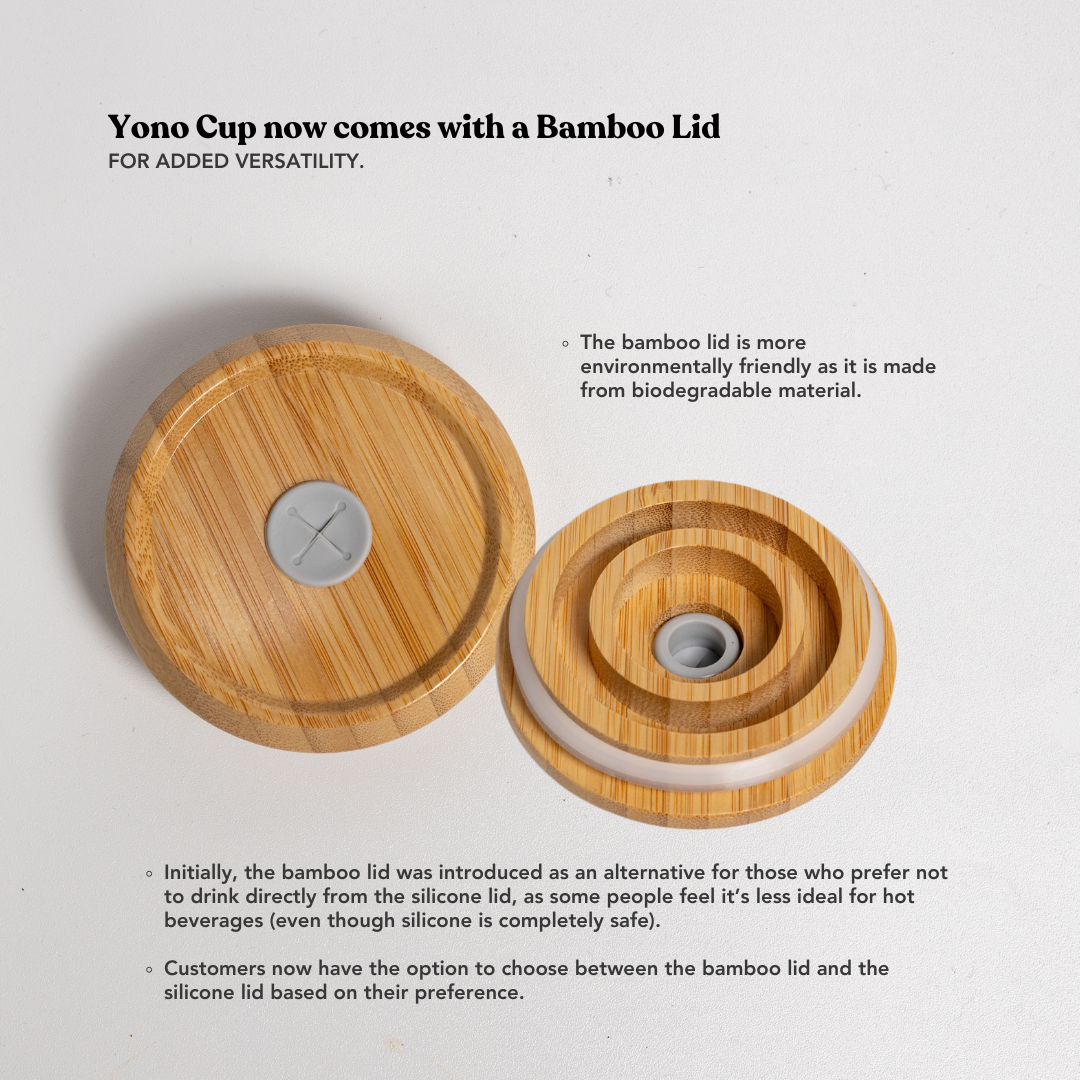Yono Cup Bamboo Lid 720ml