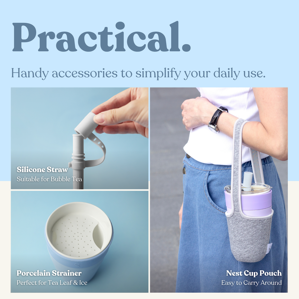  Nest Mug 450ml - Vacuum Insulated Ceramic Thermal Mug, Coffee and Tea Stainless Steel Tumbler Cup BPA Free