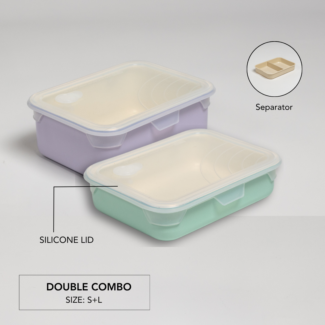 Revo Double Combo (With Silicone Lid)