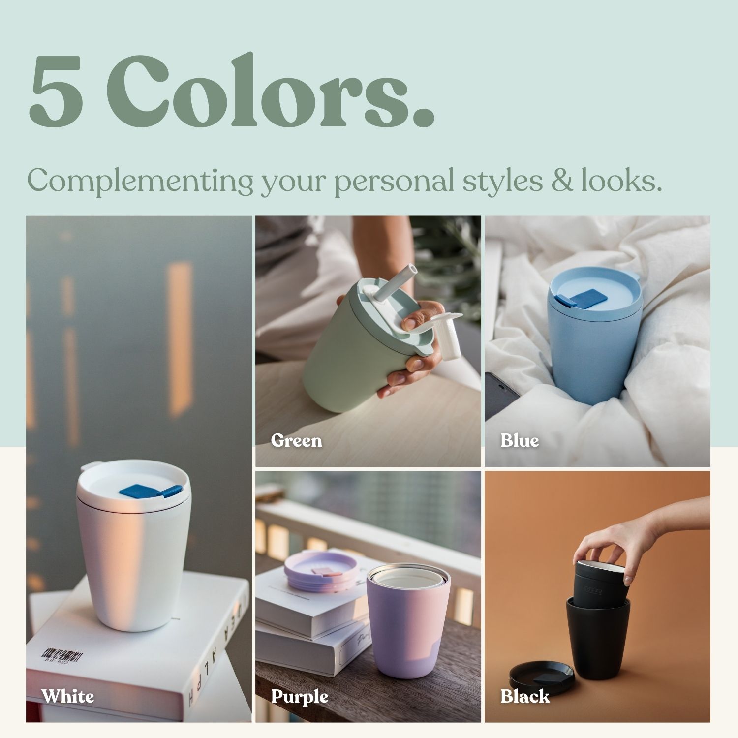 Morph Cup 500ml (Marble/Wood)