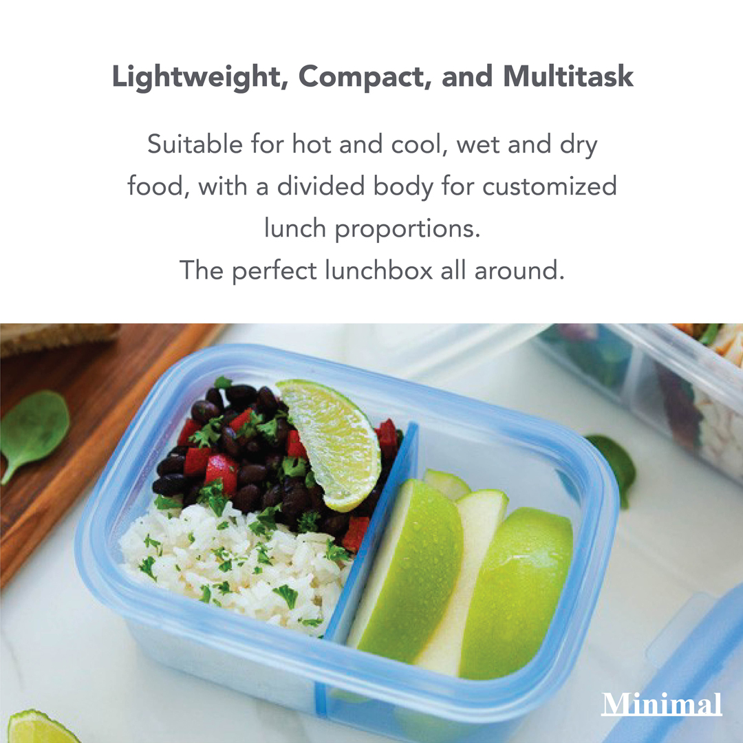 Minimal Silicone Bento Lunch Box 900 ml