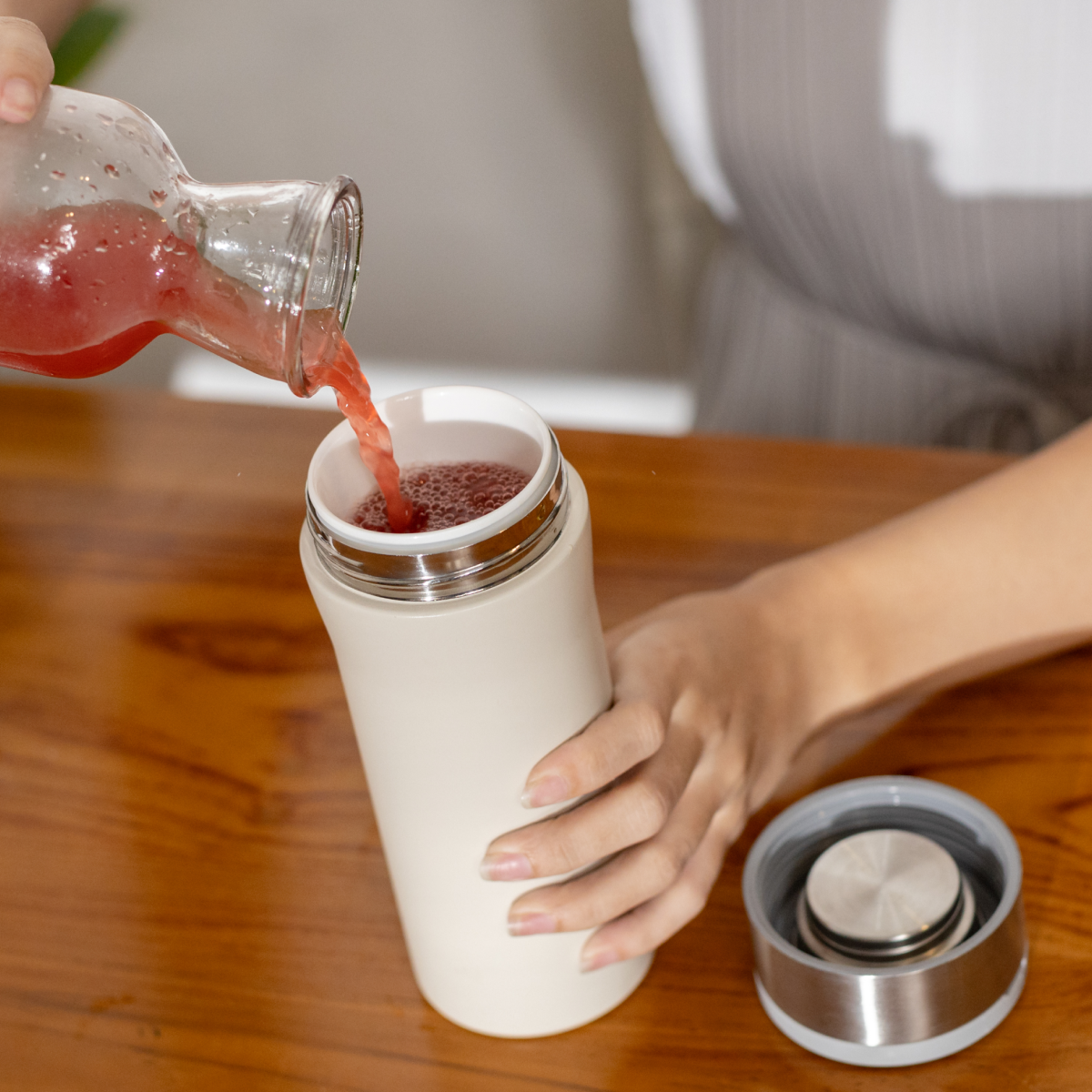 Kokoro Porcelain Thermal Flask Plus (Small) 550ml