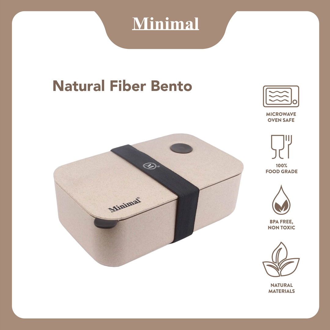 Natural Fiber Bento Box 34oz