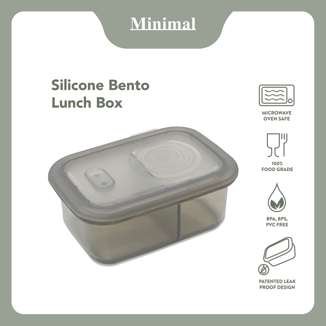 Minimal Silicone Bento Lunch Box 900 ml