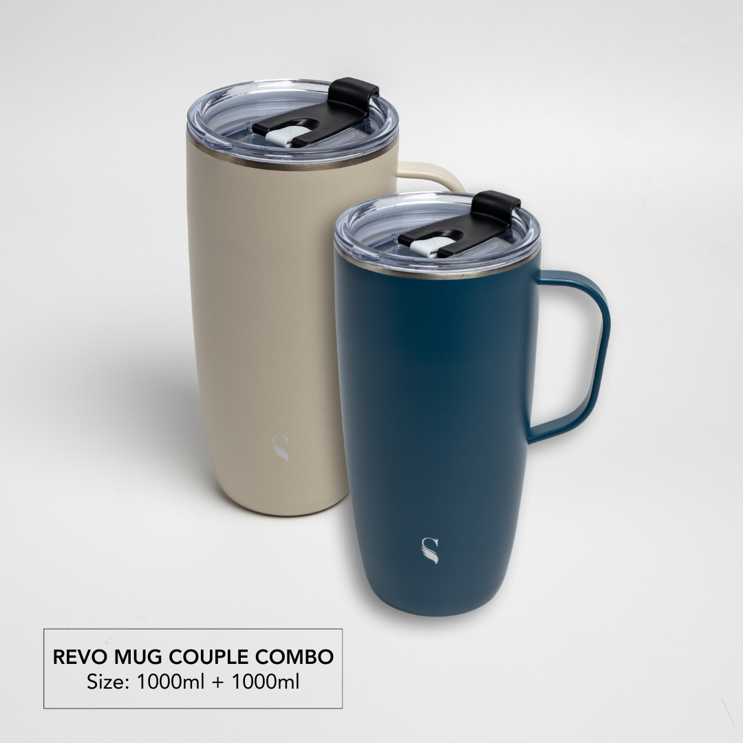 [Valentine Promo] Revo Mug 1000ml Couple Combo
