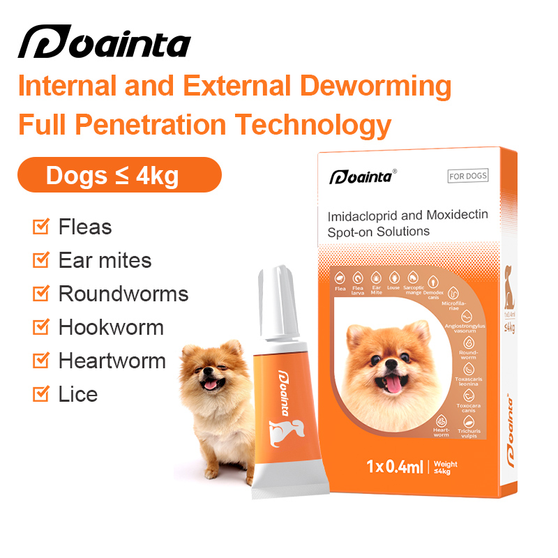 Puainta | All-in-One Dewormer Drop Anti Flea Lice and Worms for Dogs/ Cats