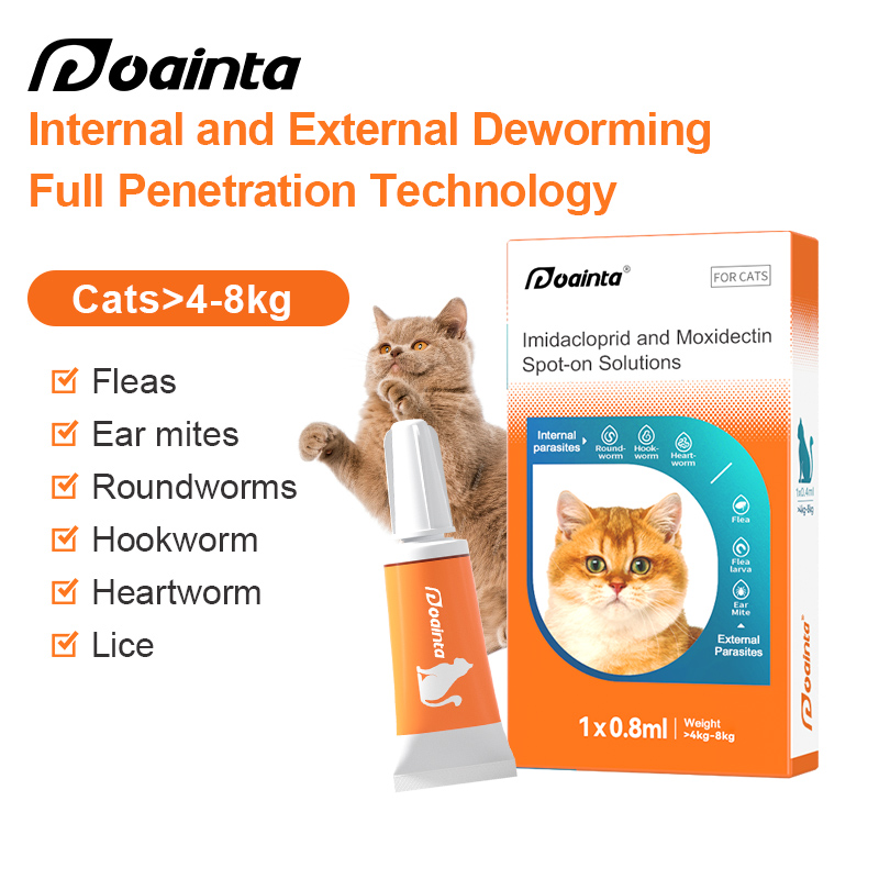 Puainta | All-in-One Dewormer Drop Anti Flea Lice and Worms for Dogs/ Cats