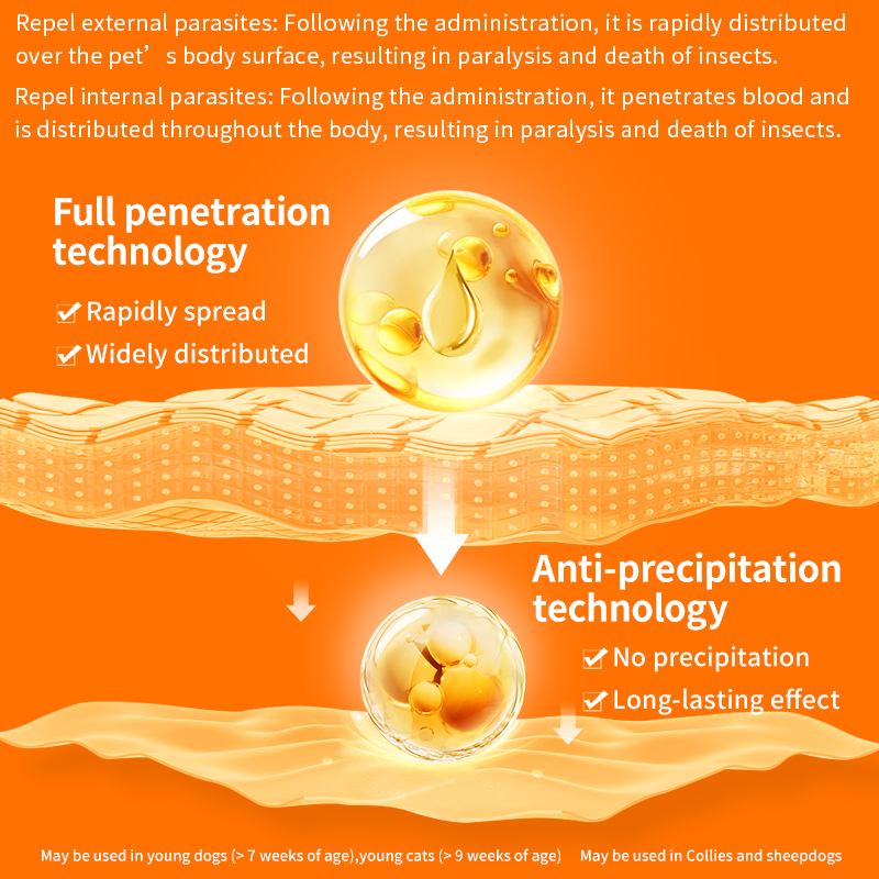 Puainta | Dewormer Anti Flea Lice and Worms for Dogs/ Cats