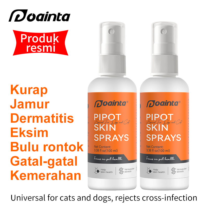 Semprotan perawatan alergi kulit hewan peliharaan / kemerahan / gatal / rambut rontok😺🐶