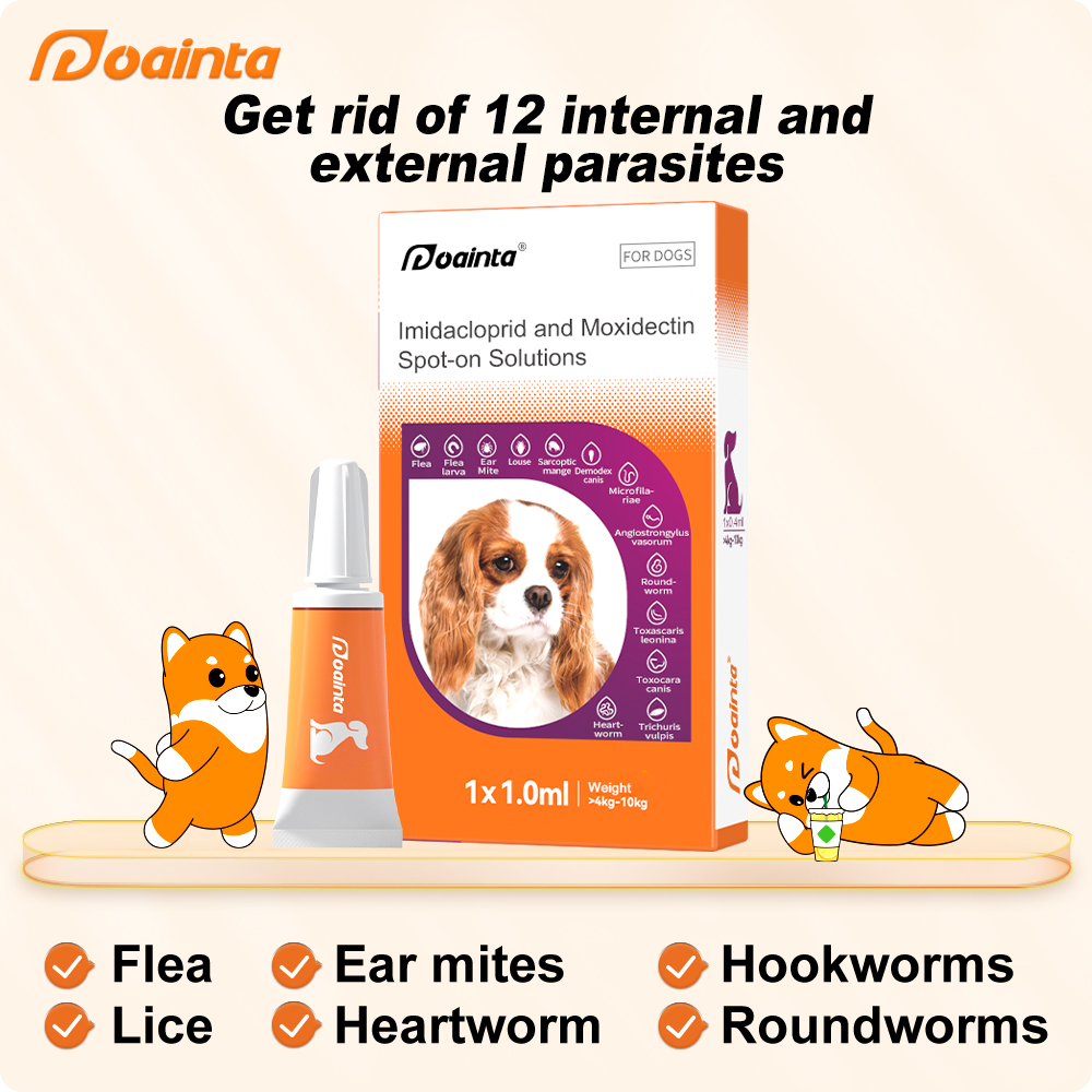 Puainta | All-in-One Dewormer Drop Anti Flea Lice and Worms for Dogs/ Cats