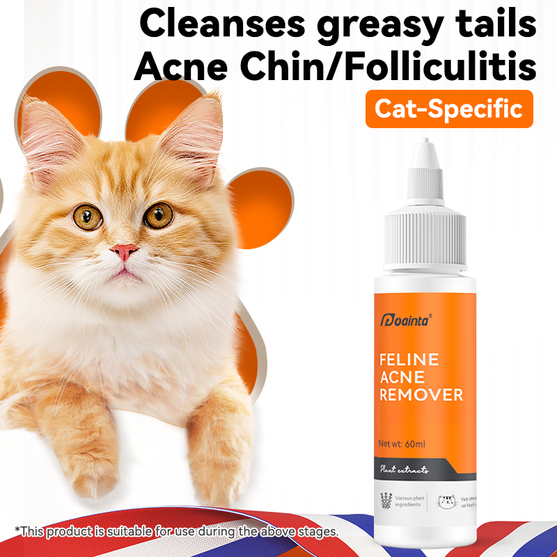  Cat's Black Chin Cleanser, Cleaning Greasy/Oily Chin and Removing Feline Acne