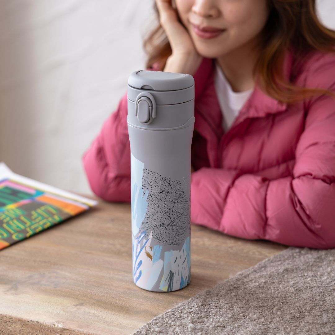 REVO淨瓷彈跳杯 - 花紋款