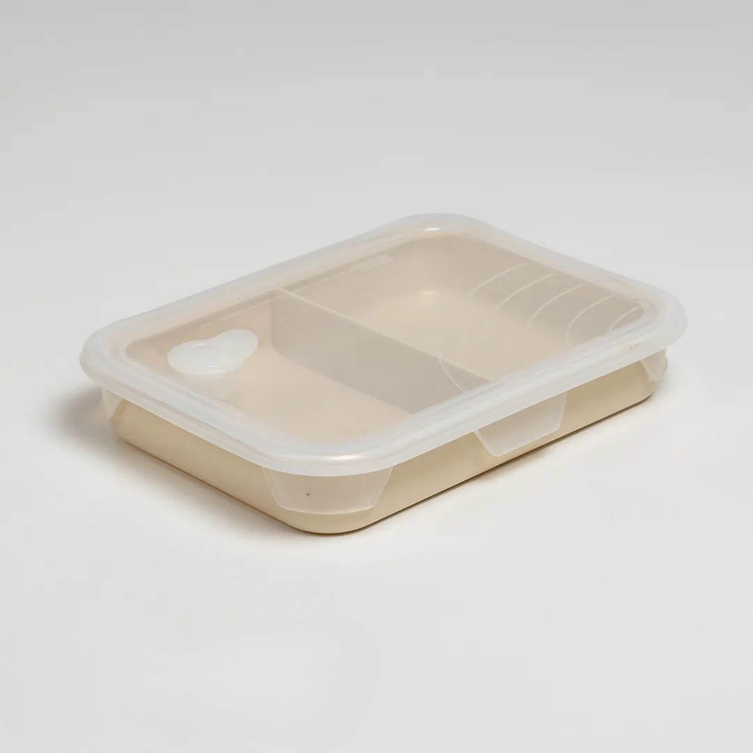 保鮮盒上蓋+雙格餐盤